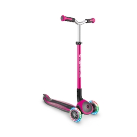 Globber Master Lights 3-wheel Foldable Scooter Fuchsia