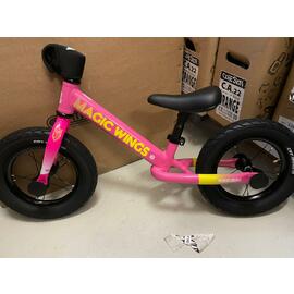 Magic Wings One Deluxe 12 inch Lightweight Alloy Balance Bike Pink Yellow