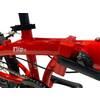 Horizon Flip 16inch 7speed Alloy Kids Folding Bike Glossy Red Grey