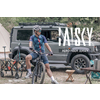 Baisky 男裝單車短袖上衣 - 山菱 藍色