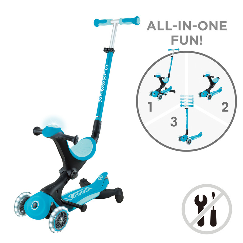 Globber Go Up Foldable Plus Lights Scooter