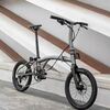 Aceoffix D10 18inch 355 10 speed Carbon Fork Folding Bike Matt Grey