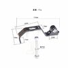 Mr TiParts Stainless Steel Front Fork Light Mount with GoPro Bracket Black