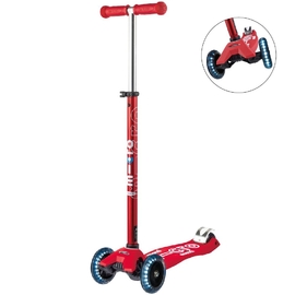 Maxi Micro Deluxe LED Flashing wheel Scooter Red